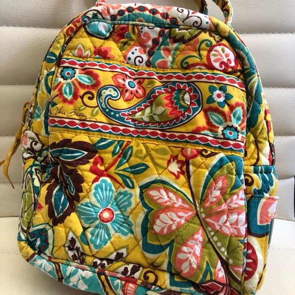 yellow vera bradley lunch bag
